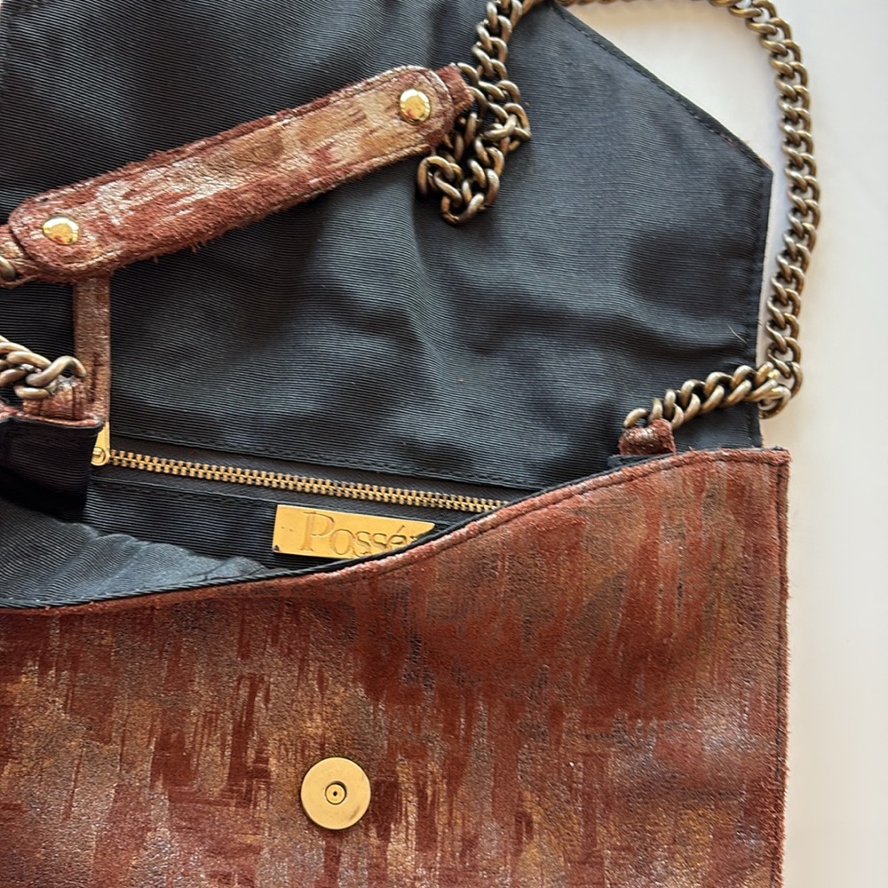 Posse Suede Brown Crossbody Or Shoulder Bag - image 2